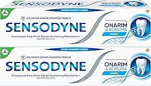 Sensodyne Onarım %26 Koruma Diş Macunu, Naneli (2 x 75 ml)
