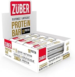 Züber Bademli Glutensiz Protein Bar (40 Gr x 12 Adet)