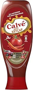 Calve Ketçap Acılı Tam Mevsiminde Toplanan Domatesler Hafif Orta Acı 610 g