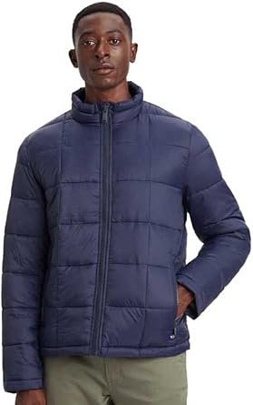 Dockers Lightweight Nylon Quilted Regular Fit Ceket Erkek Mont, Lacivert, M