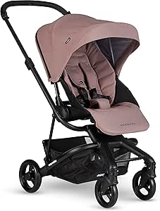 Easywalker Charley Çift Yönlü Bebek Arabası Desert Pink, 22 kg taşıma kapasitesi, XL tente, hafif – sadece 8 kg