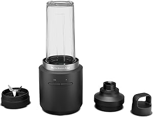 KitchenAid Go 5KSBR256BM Kablosuz Mini Blender Bataryalı Siyah