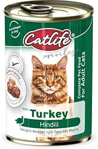 CLF17-CATLİFE HİNDİLİ KEDİ KONSERVE (12 x 400 gr)