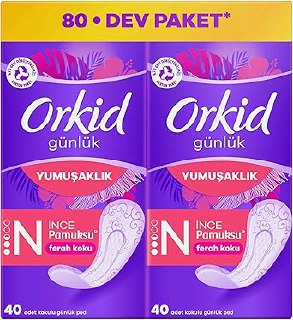 ORKID Yaprak Pamuksu Günlük Ped Deo Fresh 80 Adet