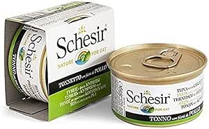 Schesir Yetişkin Kedi Konservesi 85 Gr Ton Balıklı + Tavuk Etli