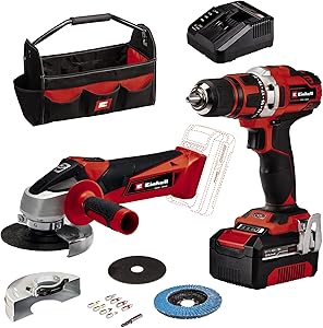 Einhell Akülü Alet Seti TE-TK 18/3 Li Kit (JS+CD+AG) Power X-Change (18 V, 1x 4.0 Ah akü, şarj cihazı, aksesuarlar, çanta dahil) – 4257241