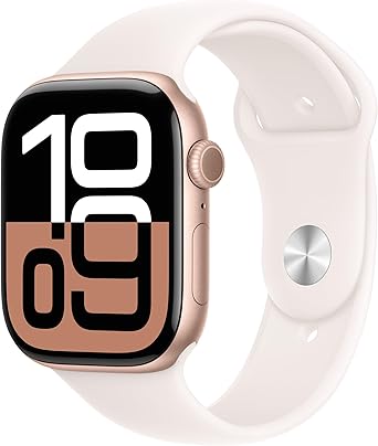 Apple Watch Series 10 GPS + Cellular 46 mm Roze Altın Rengi Kasa Akıllı Saat ve Bulut Pembesi Spor Kordon – M/L. Fitness Takibi, EKG uygulaması, Hep Açık Retina Ekran, Suya Dayanıklı Tasarım