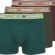 JACK %26 JONES JACDARVIN SOLID TRUNKS 3 PACK SN Erkek Boxer Şort, Kombu Green, S